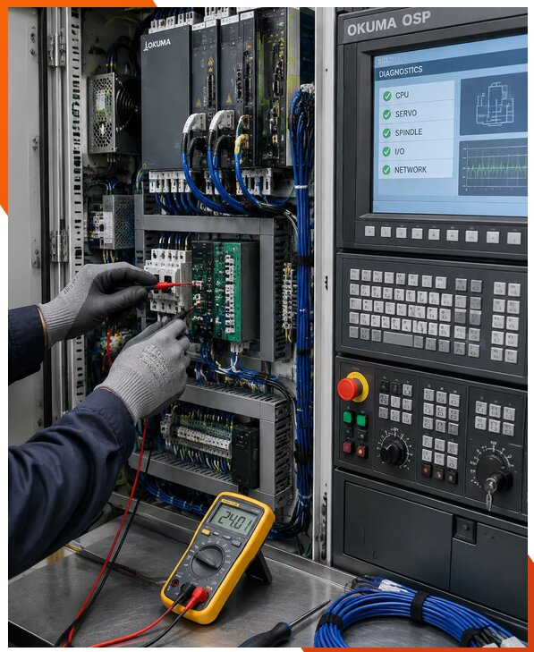 Ремонт систем ЧПУ Okuma OSP в Коломне